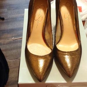 Jessica Simpson Metallic Pumps